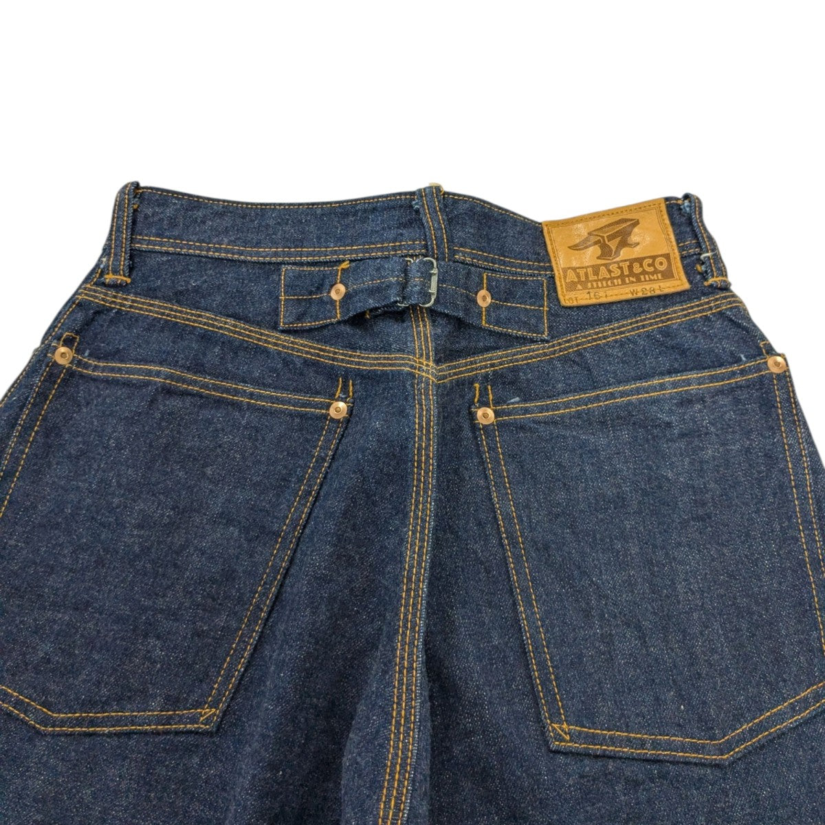 LOT161シンチバック付デニムパンツ