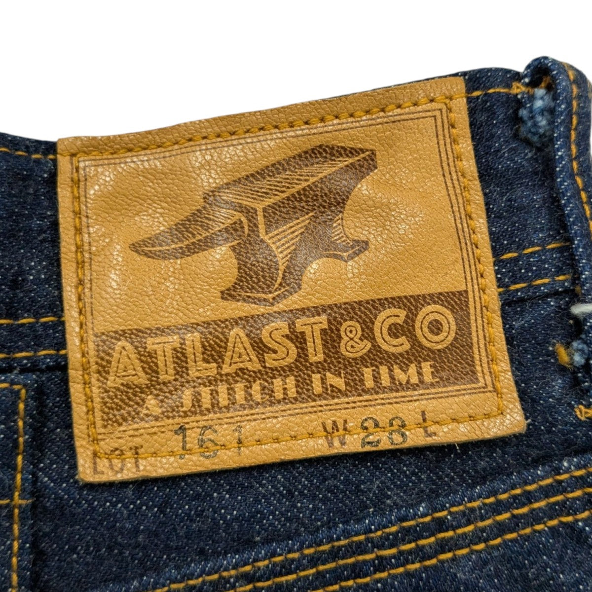 LOT161シンチバック付デニムパンツ