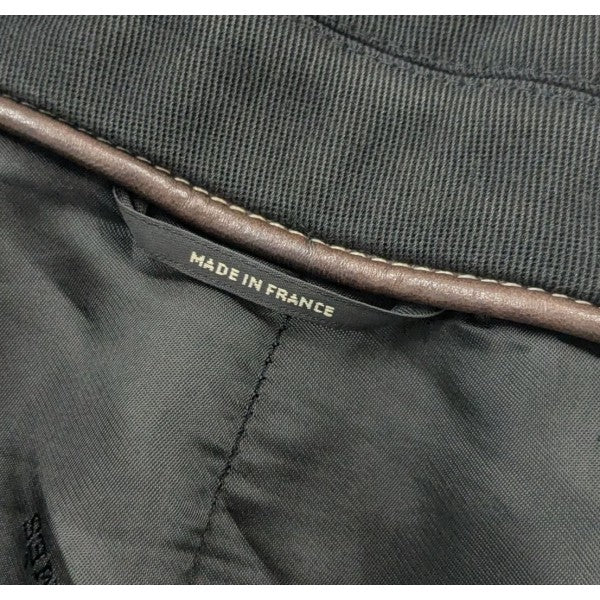 レザーパイピングハーフコート