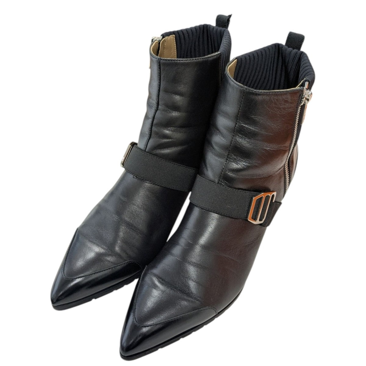 未使用品 エルメス サイドジップ レザー ショートブーツ 41.5 ブラック HERMES(エルメス) サイドZIPブーツ ブラック｜【公式】カインドオル