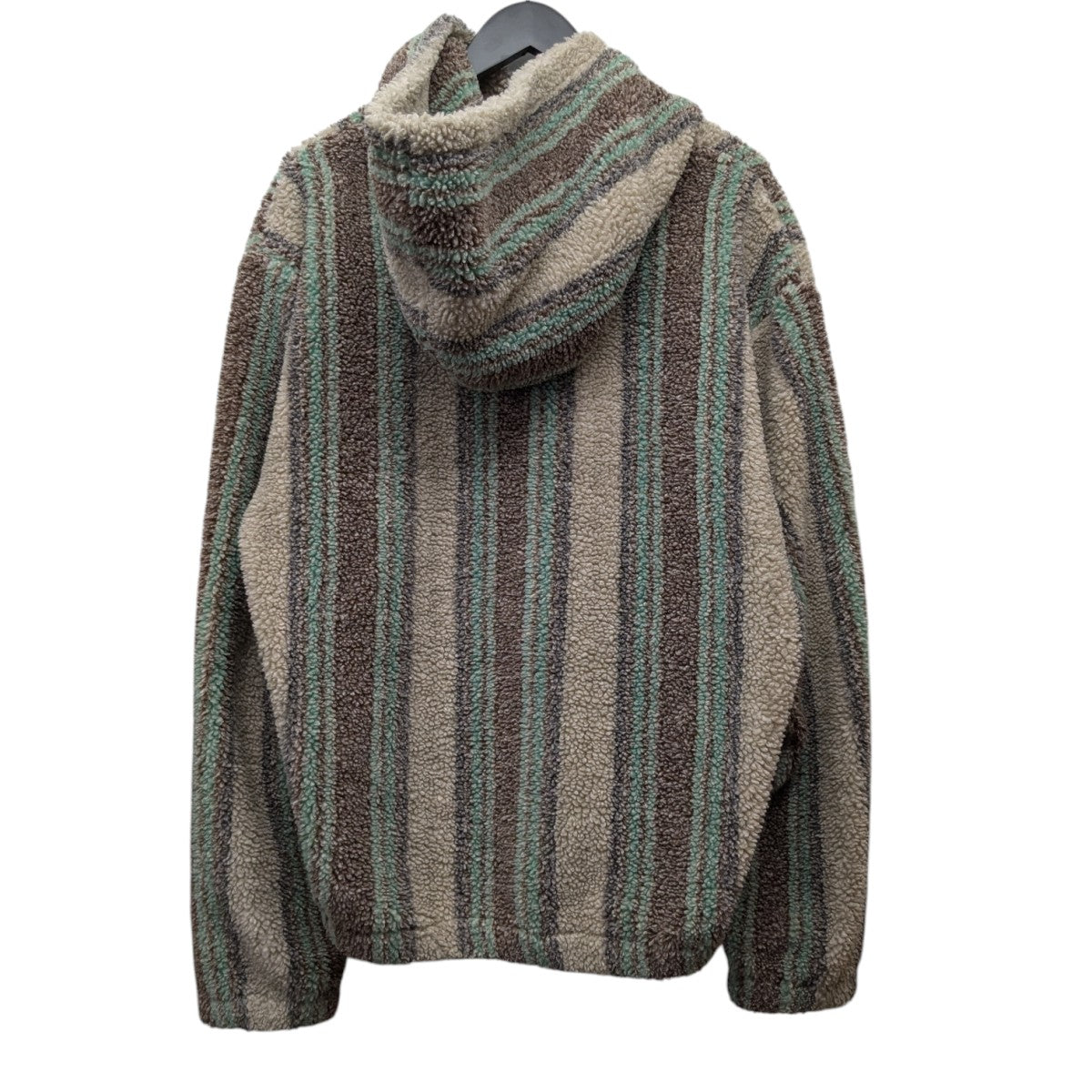 Stripe Sherpa Hoodieシェルパプルオーバーパーカー