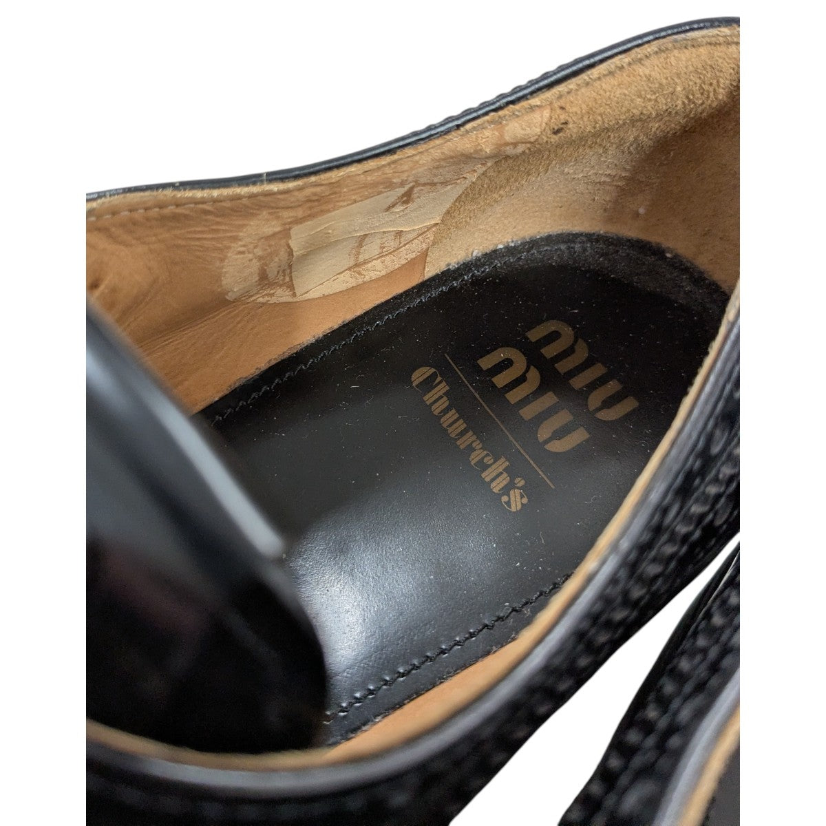 MIU MIU×Church’s 「CALZATURE DONNA」ダブルモンクストラップシューズ 古着・中古-7枚目のアイテム画像