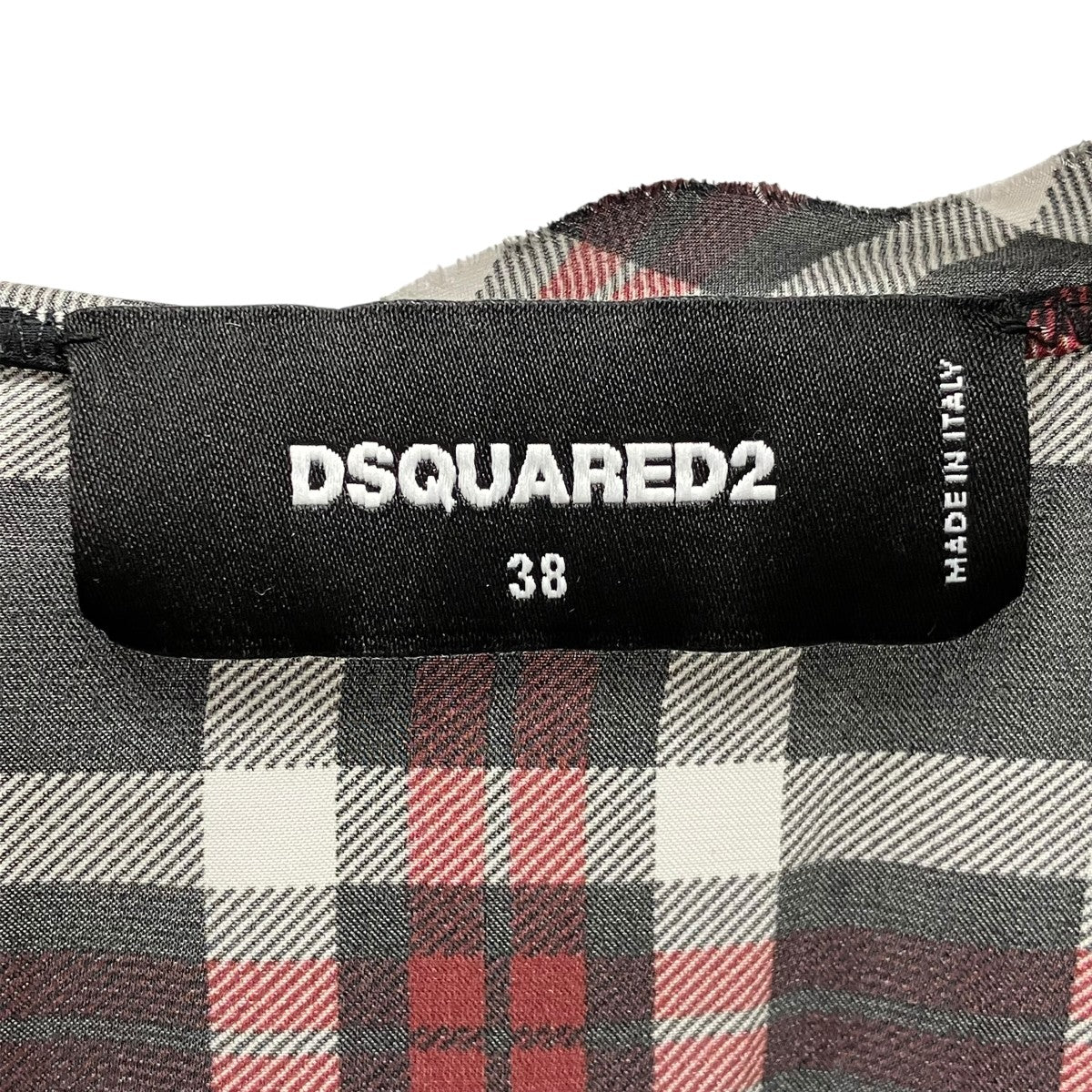 DSQUARED2(ディースクエアード) チェックサテンワンピースS75CV0431