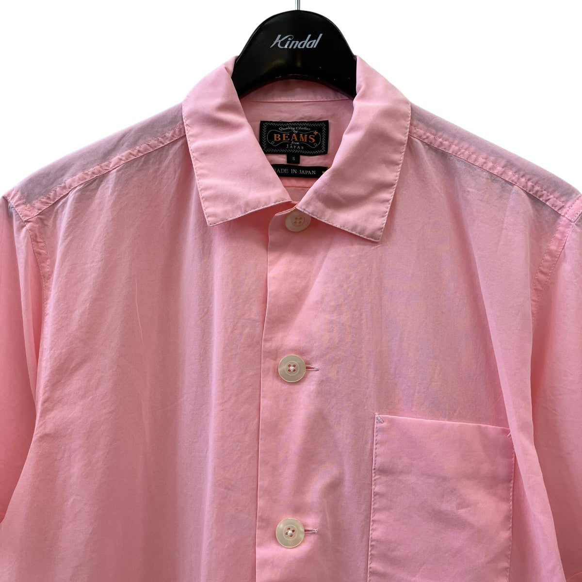 BEAMS PLUS Beach Shirt 100 2 Organdy Garment Dyeビーチシャツ38-01-0184-139 古着・中古-3枚目のアイテム画像