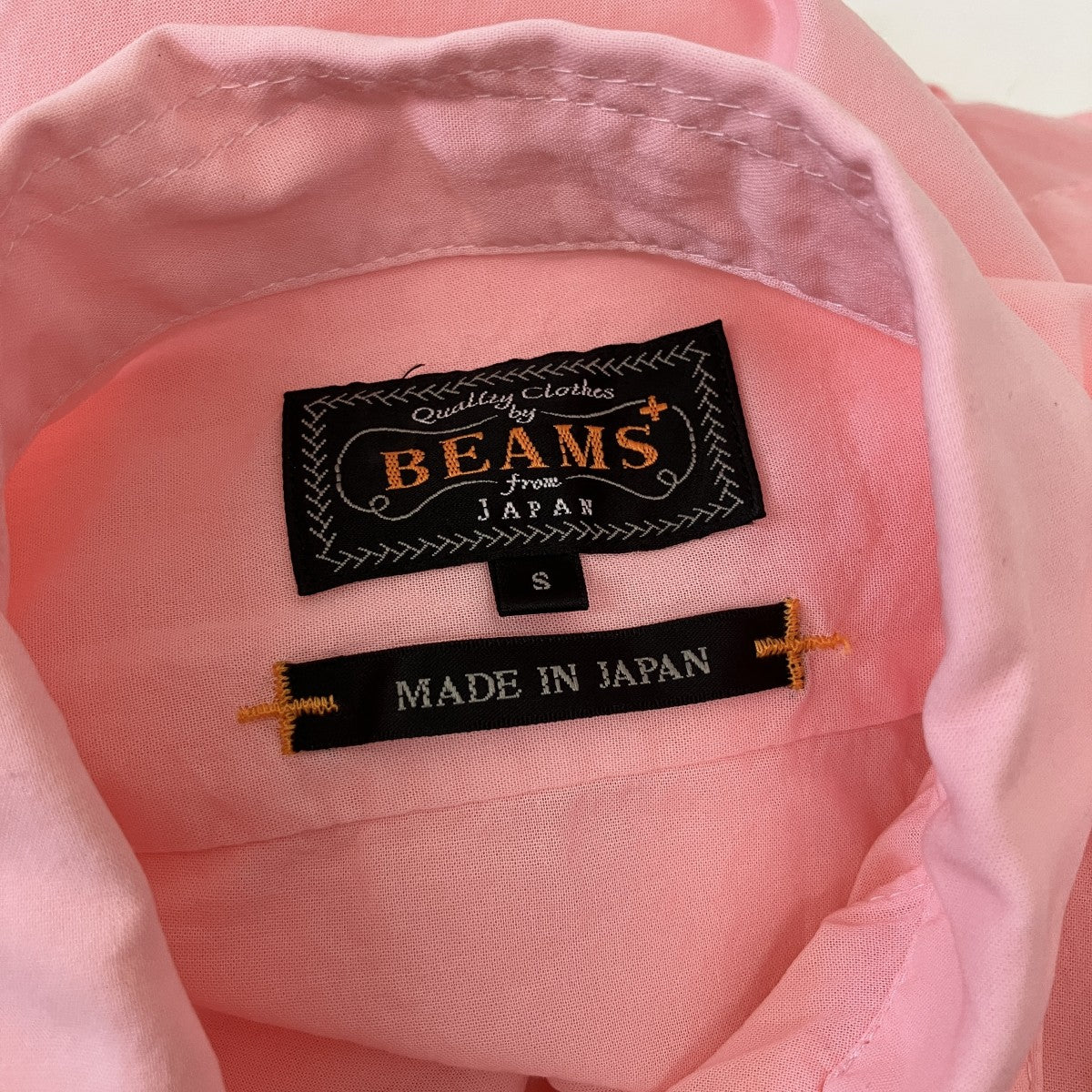 BEAMS PLUS Beach Shirt 100 2 Organdy Garment Dyeビーチシャツ38-01-0184-139 古着・中古-4枚目のアイテム画像