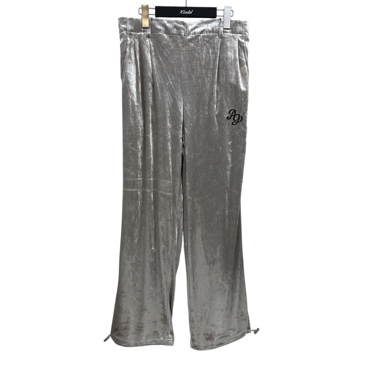 AMBERGLEAM Crush Velour Gather pantsクラッシュベロアギャザーパンツ1316151112 古着・中古-1枚目のアイテム画像