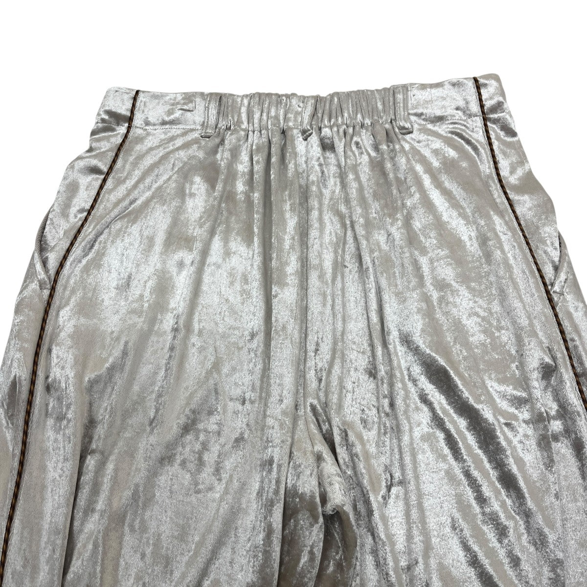 AMBERGLEAM Crush Velour Gather pantsクラッシュベロアギャザーパンツ1316151112 古着・中古-4枚目のアイテム画像