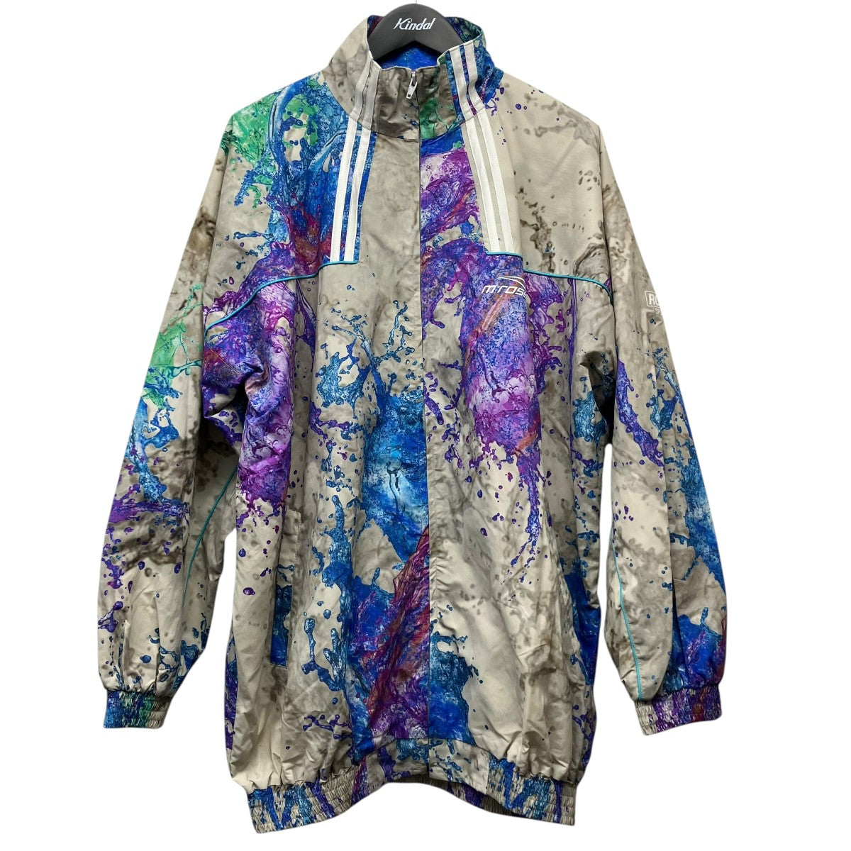 Martine rose Multicolor Grey Splash Print Track Jacketオーバーサイズトラックジャケット 古着・中古-1枚目のアイテム画像