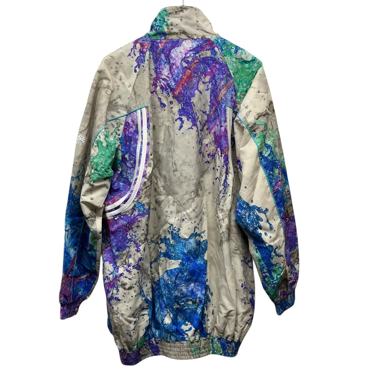 Martine rose Multicolor Grey Splash Print Track Jacketオーバーサイズトラックジャケット 古着・中古-2枚目のアイテム画像