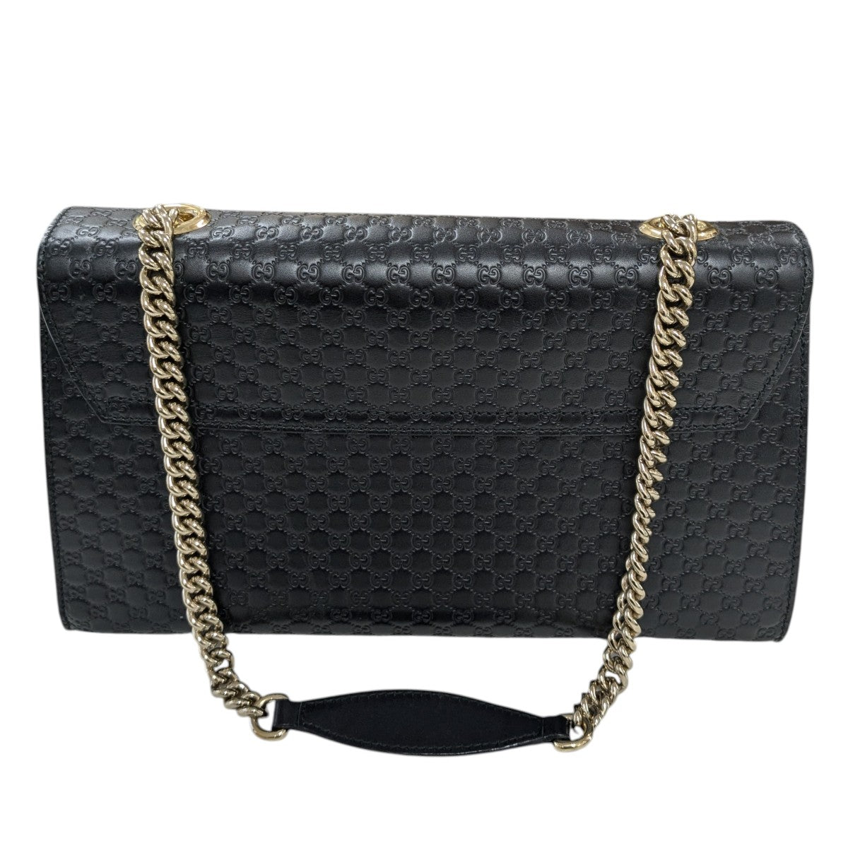 エミリー マイクログッチッシマレザー チェーンショルダーバッグ