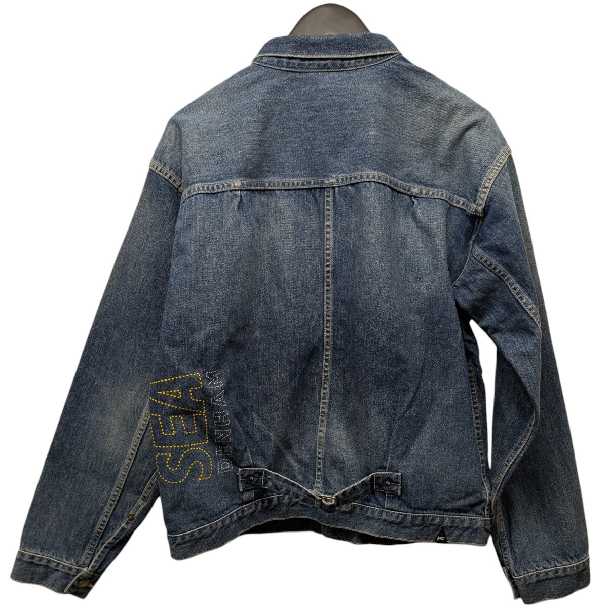 DENHAM×WIND AND SEA ロゴ刺繍デニムジャケット01-24-04-21-050 01-24