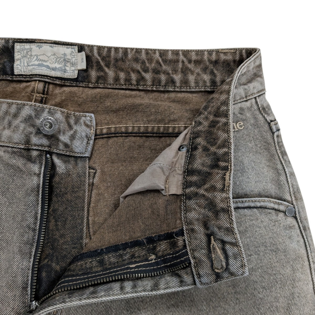 Straight Denim Pantsウォッシュ加工デニムパンツ