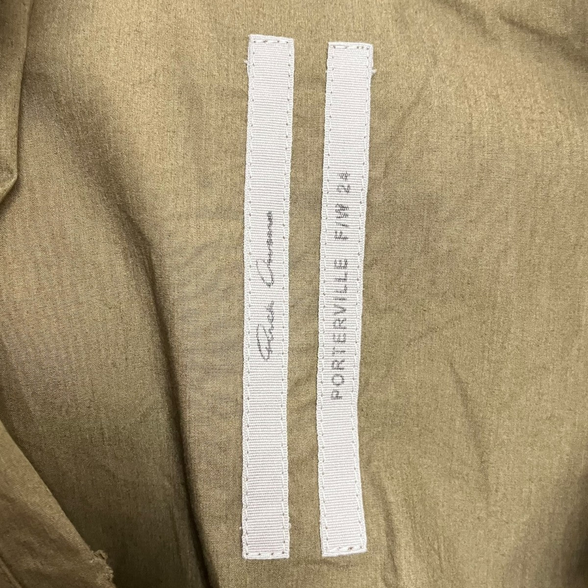RICK OWENS 24AWオーガニックコットンシャツRU02D6291-P 古着・中古-3枚目のアイテム画像