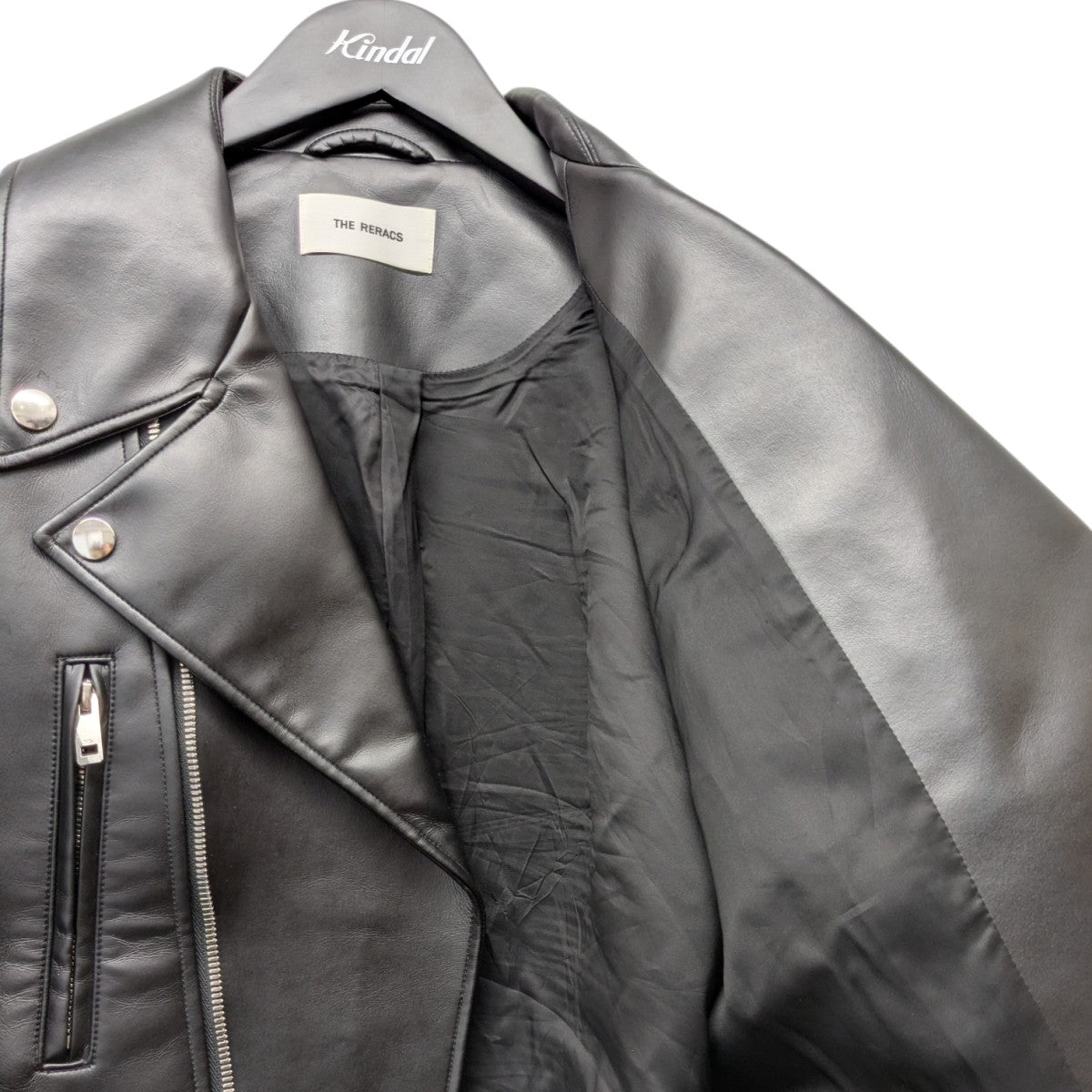 THE RERACS フェイクレザーダブルライダースジャケット24FW-REJK-195-J 古着・中古-4枚目のアイテム画像