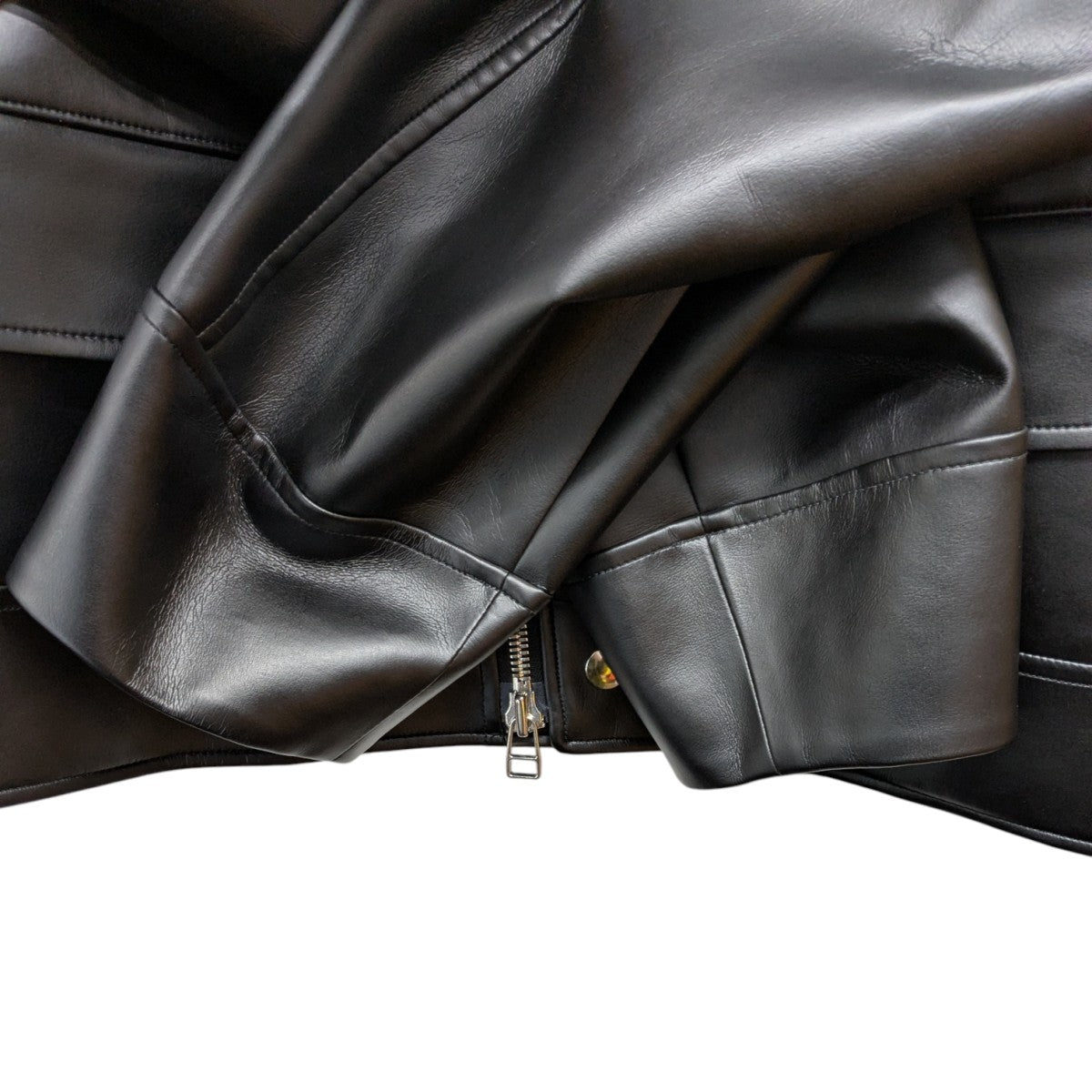 THE RERACS フェイクレザーダブルライダースジャケット24FW-REJK-195-J 古着・中古-6枚目のアイテム画像