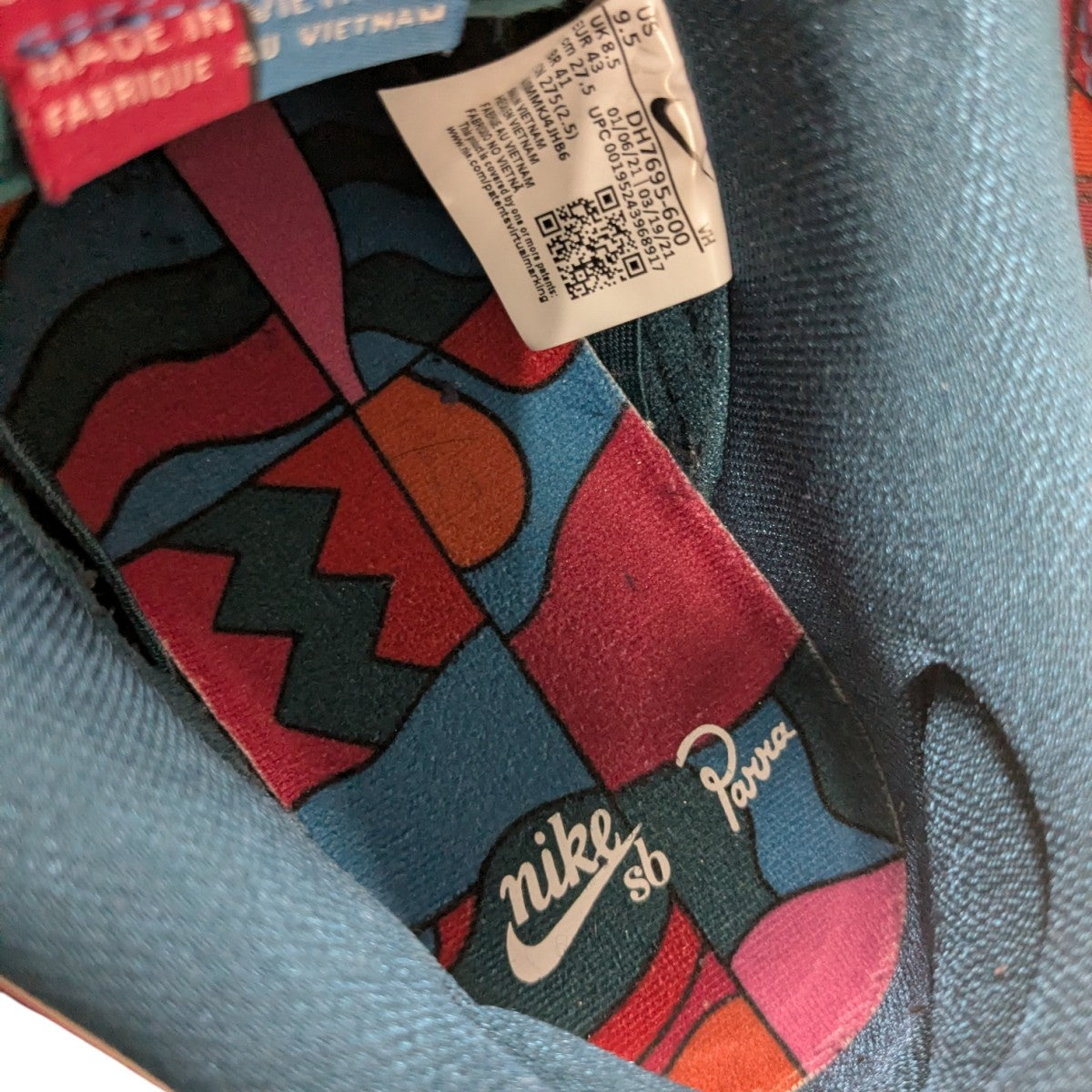「DUNK LOW PRO QS Abstract Art」スニーカー