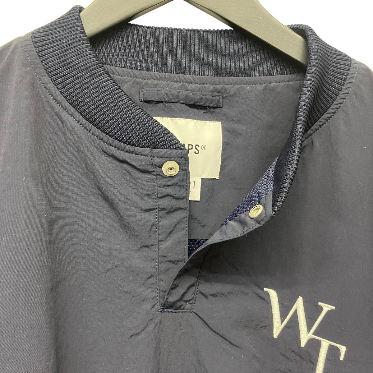 WTAPS 23SSPitch Jacket Nylon Tussah Leagueナイロン プルオーバー ジャケット231BRDT-JKM02 古着・中古-6枚目のアイテム画像