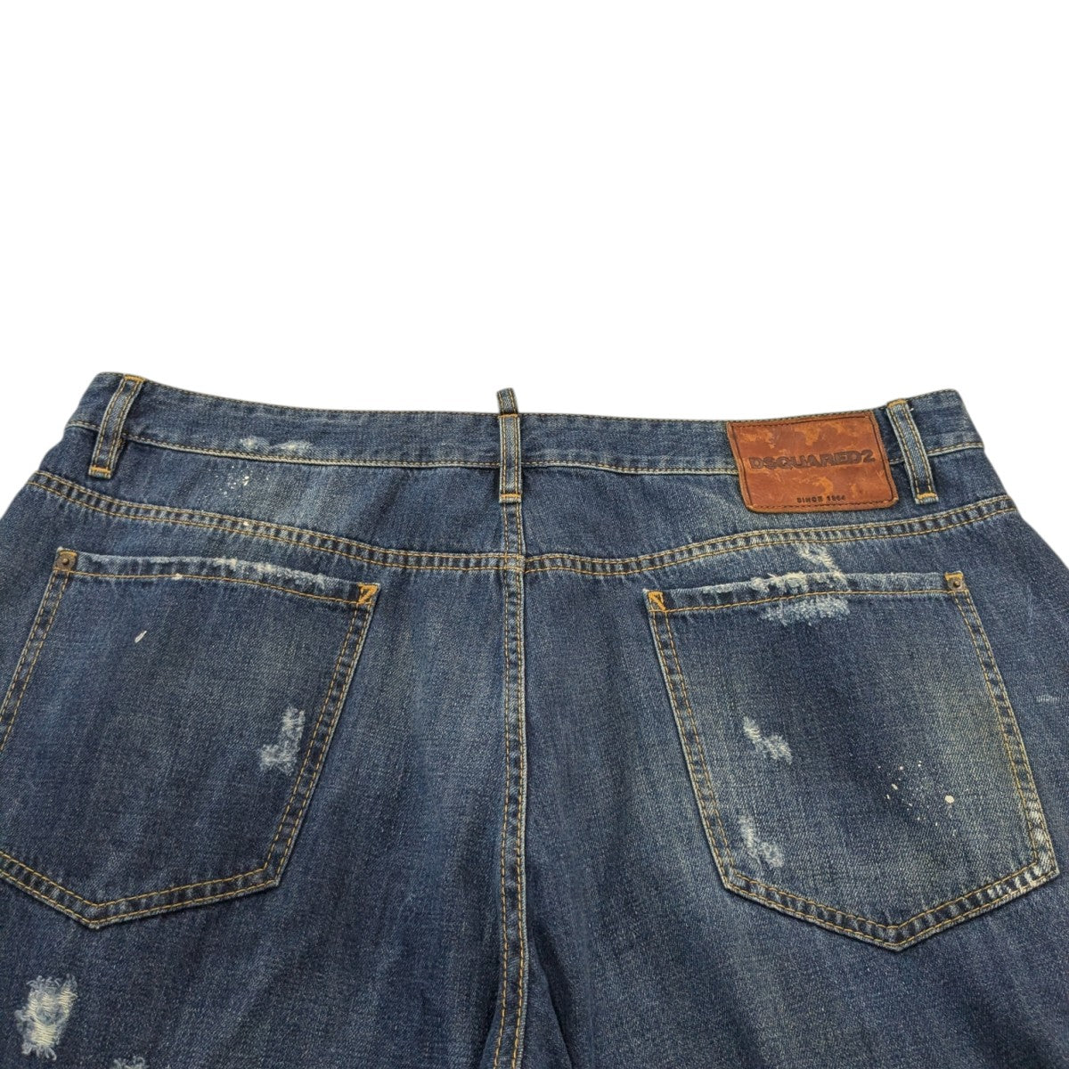 16AWWork Wear jeansリペア加工ワイドデニムパンツS71LB0185