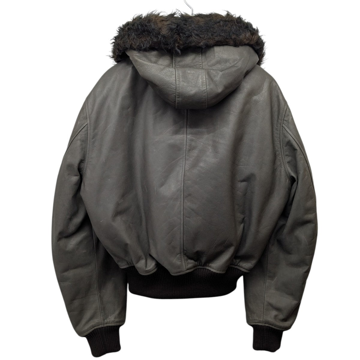 「COMPEL JACKET」フード付イタリアンレザージャケット