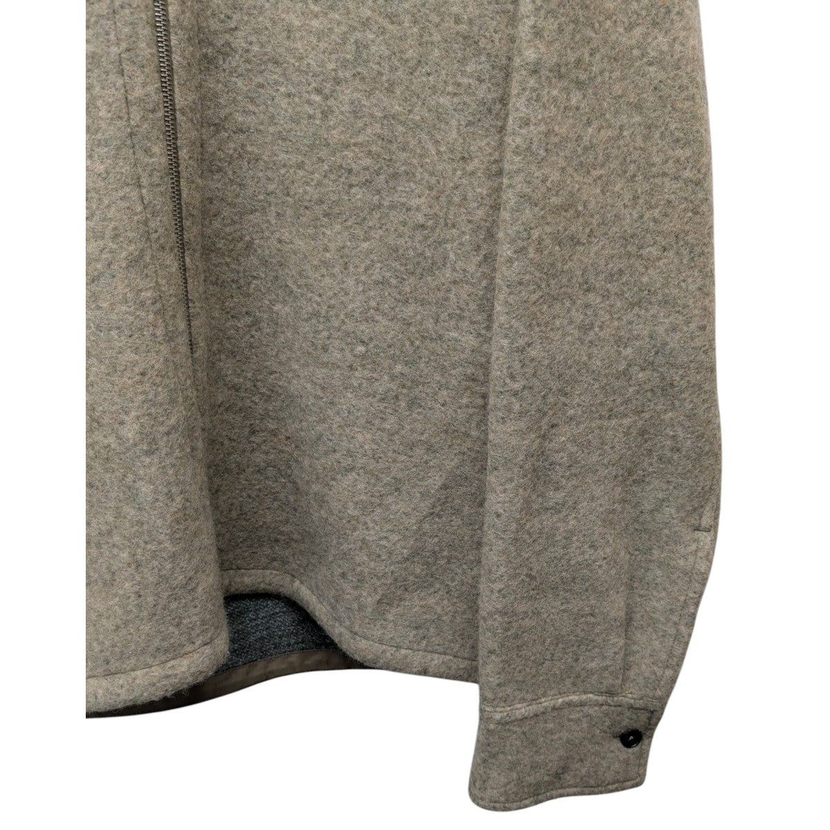 JIL SANDER フェルトウール ジップジャケット 古着・中古-4枚目のアイテム画像
