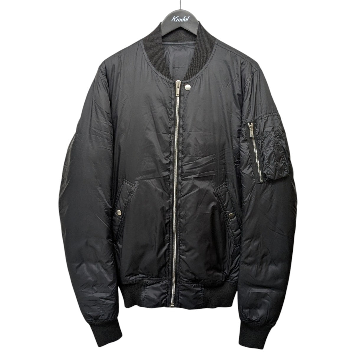 RICK OWENS 18AW「NYLON SASHED FLIGHT BOMBER」ナイロンフライトジャケット 古着・中古-1枚目のアイテム画像