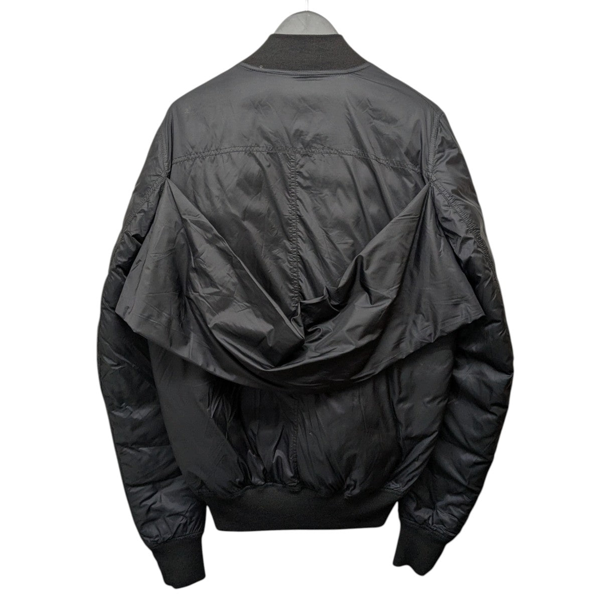 RICK OWENS 18AW「NYLON SASHED FLIGHT BOMBER」ナイロンフライトジャケット 古着・中古-2枚目のアイテム画像
