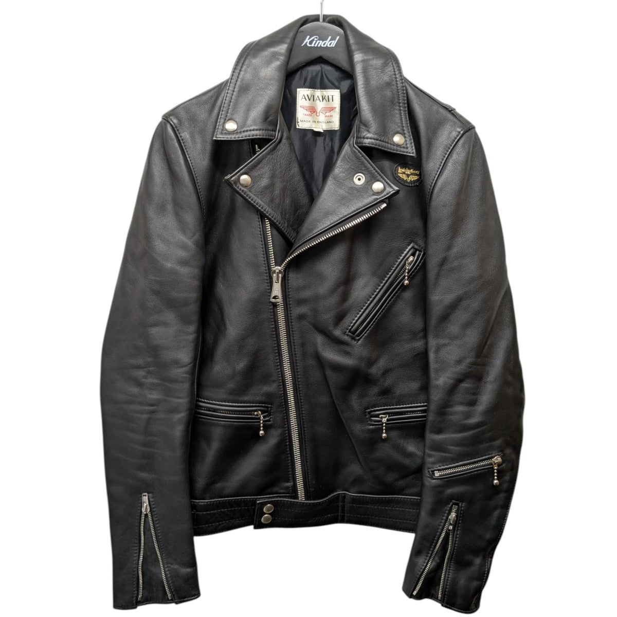 Lewis Leathers 「CYCLONE」ダブルライダースジャケット 古着・中古-1枚目のアイテム画像