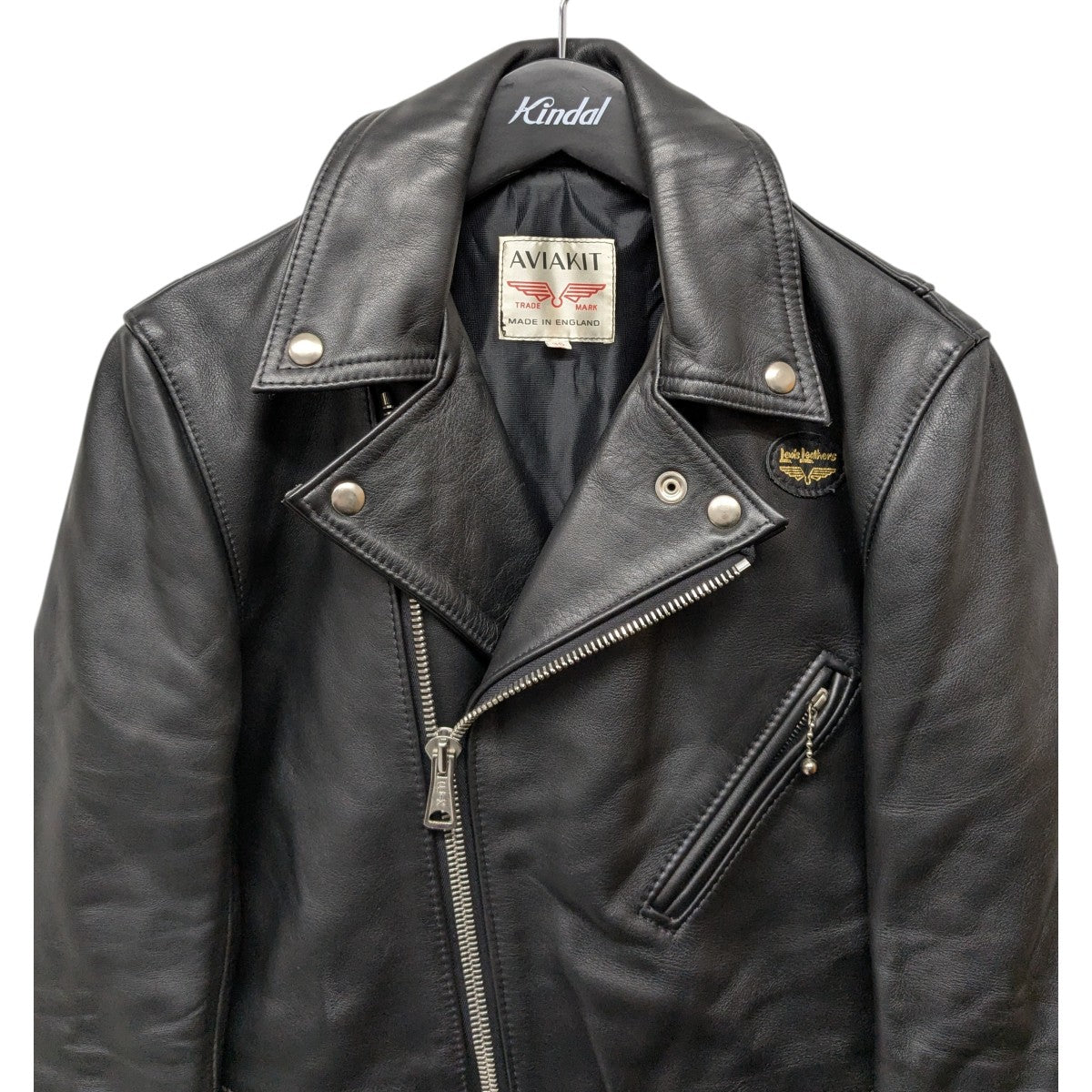 Lewis Leathers 「CYCLONE」ダブルライダースジャケット 古着・中古-3枚目のアイテム画像