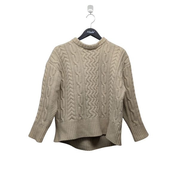 HYKE(ハイク) フィッシャーマン ケーブルニット ベージュ サイズ S