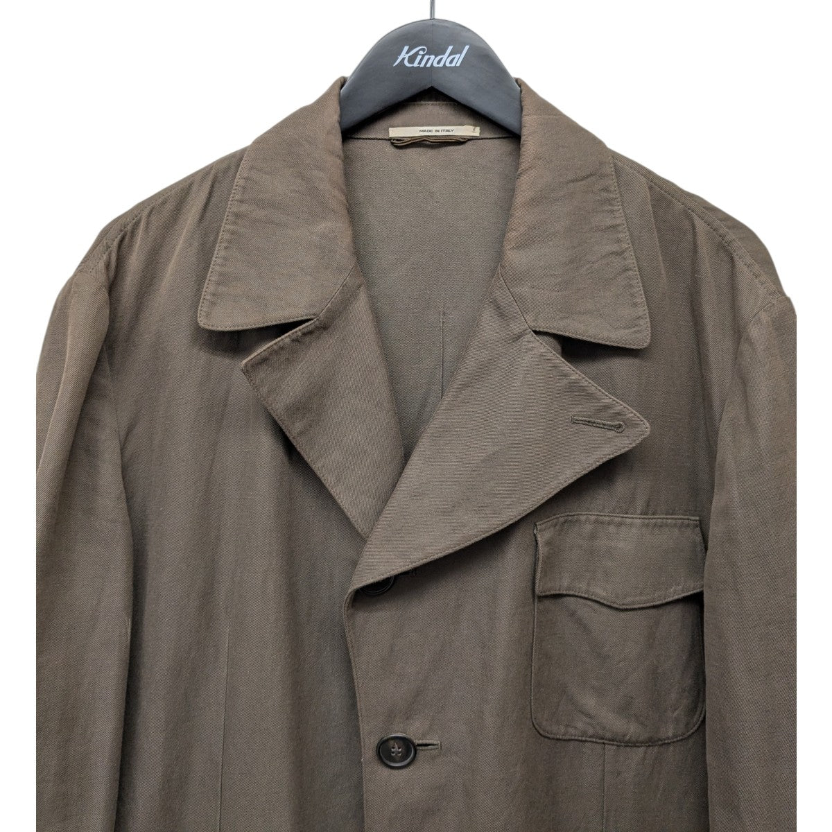 HERMES(エルメス) コットン×リネンジャケット ブラウン サイズ 52