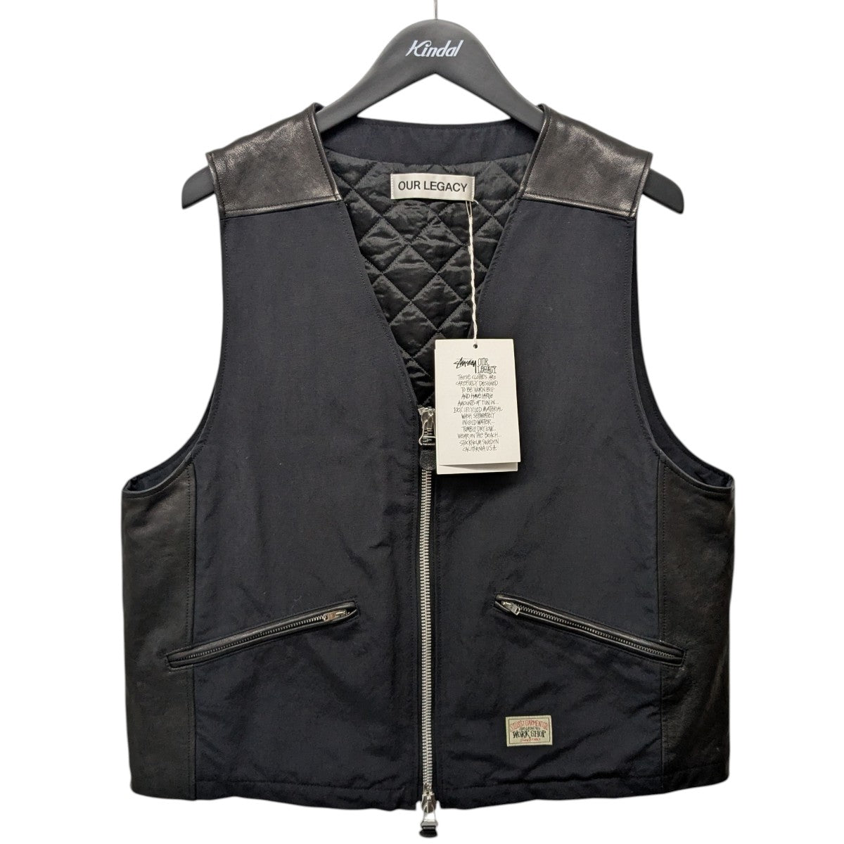 stussy×OUR LEGACY 「PADDED VEST」パデッドベスト 古着・中古-1枚目のアイテム画像