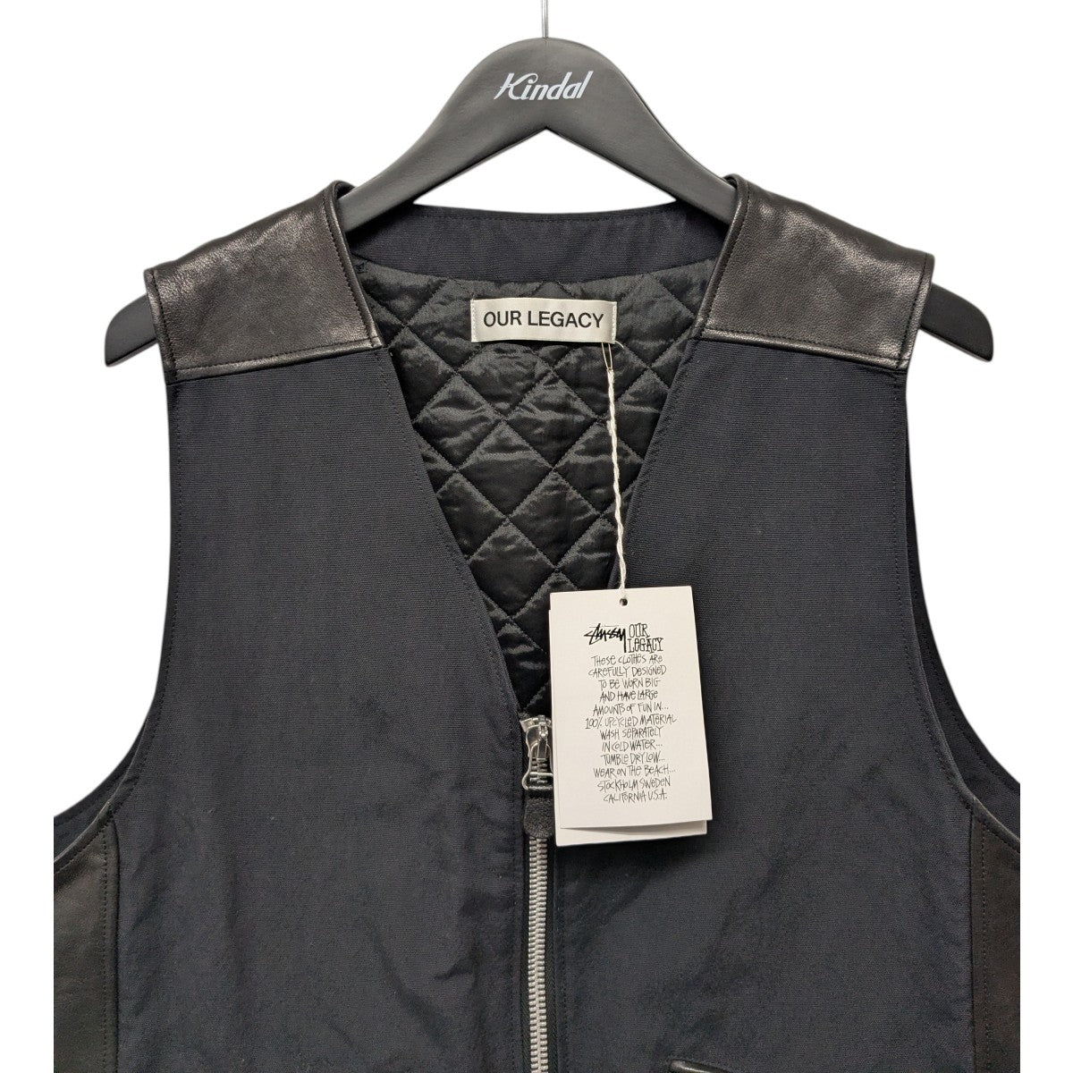 stussy×OUR LEGACY 「PADDED VEST」パデッドベスト 古着・中古-3枚目のアイテム画像