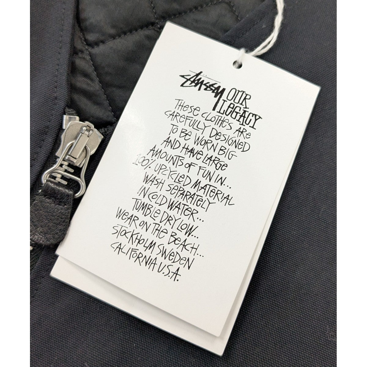 stussy×OUR LEGACY 「PADDED VEST」パデッドベスト 古着・中古-4枚目のアイテム画像