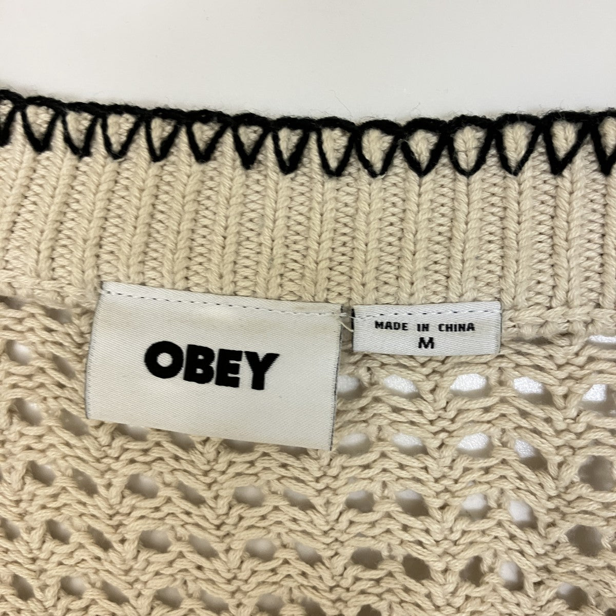 OBEY ステッチカーディガン 古着・中古-7枚目のアイテム画像