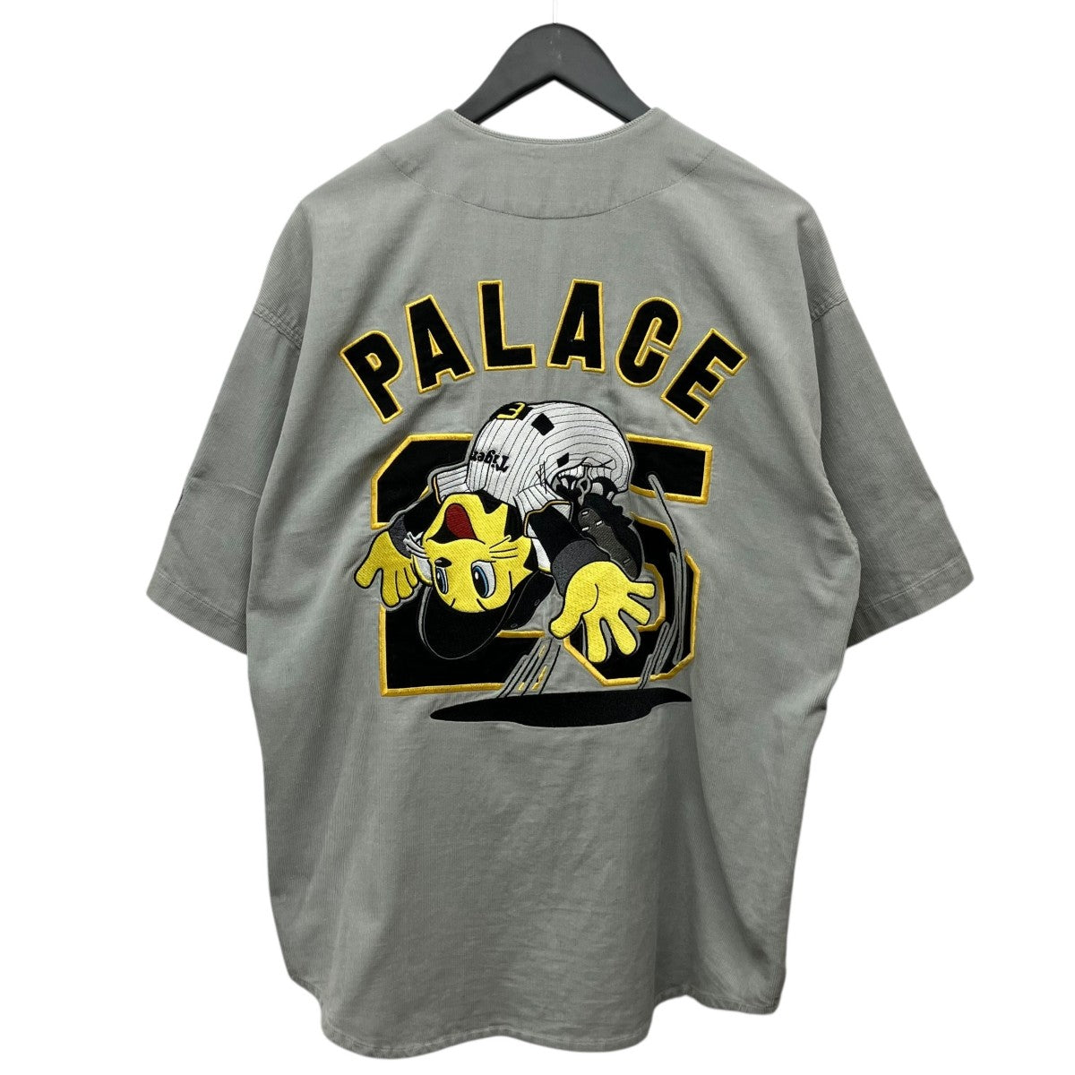 PALACE×阪神タイガース Osaka Store Exclusive collection「HANSHIN TIGERS JERSEY」コーデュロイベースボールシャツ 古着・中古-1枚目のアイテム画像
