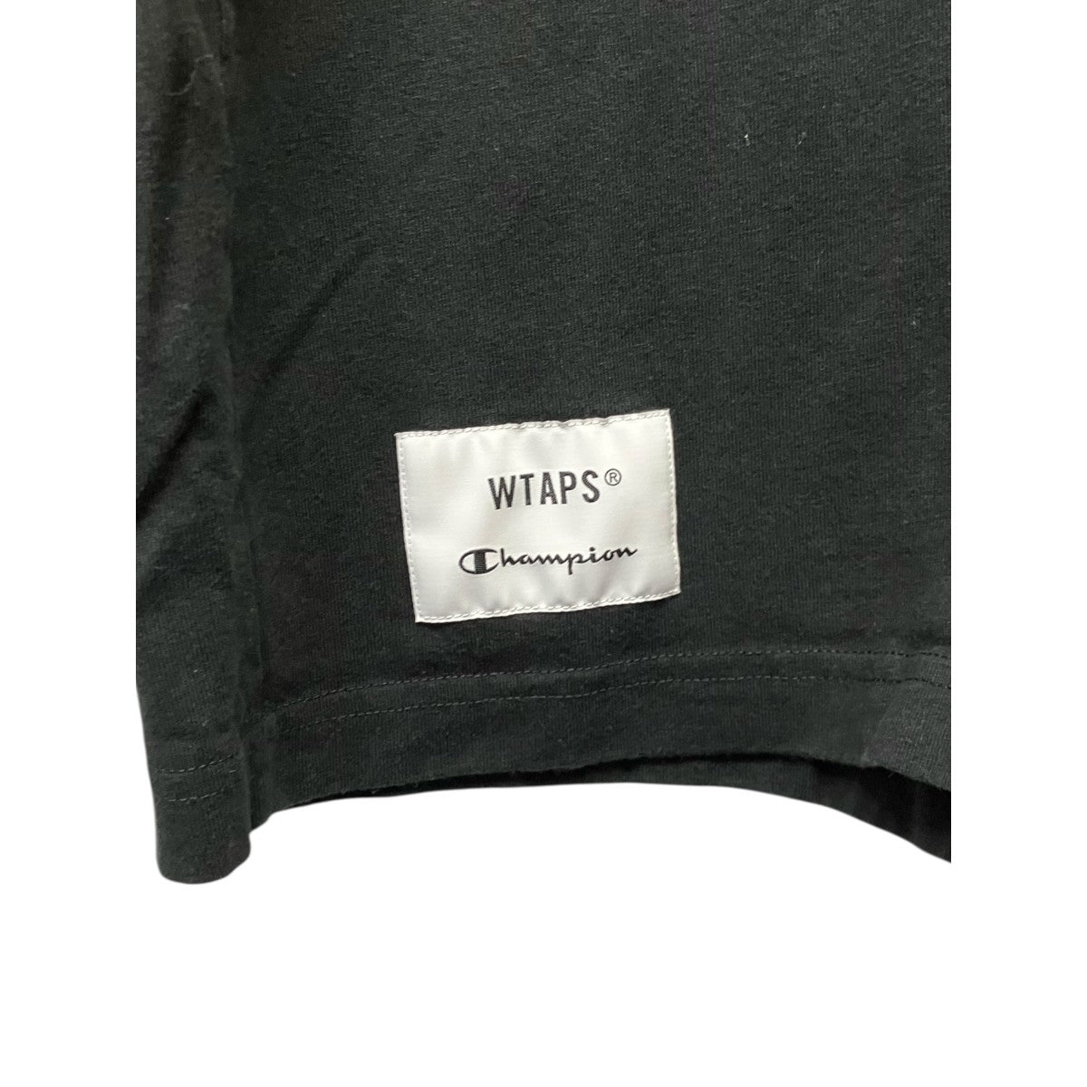 WTAPS×Champion ロゴプリントロングTシャツC8-B413 古着・中古-4枚目のアイテム画像