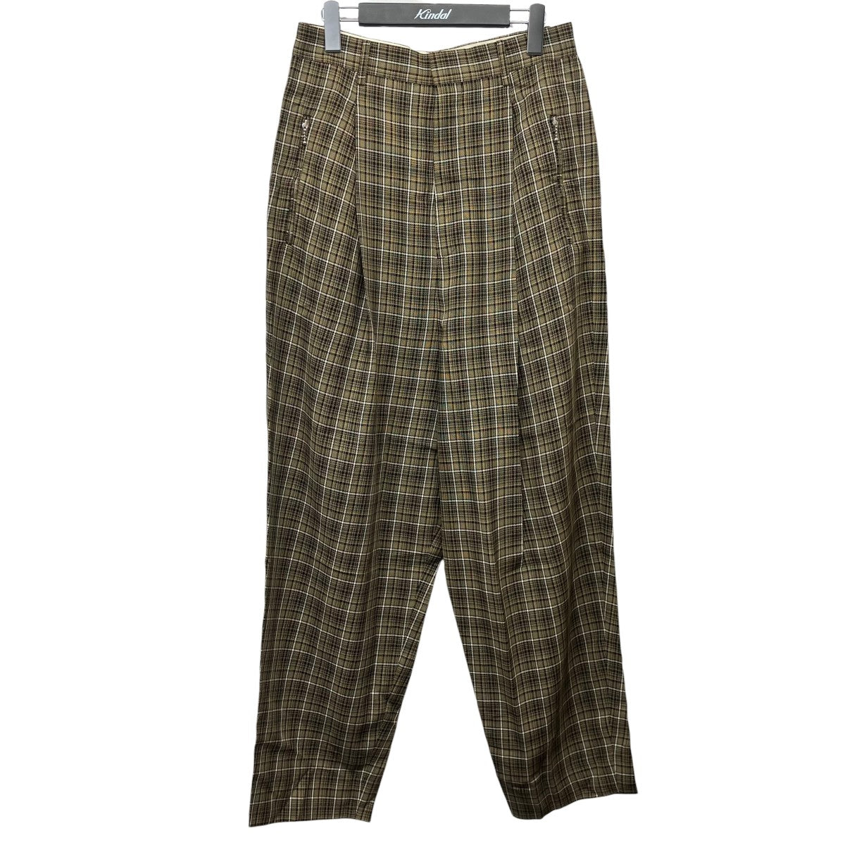 viscose tweed tapered long pantsヴィスコースツイードテーパードロングパンツ1145105005
