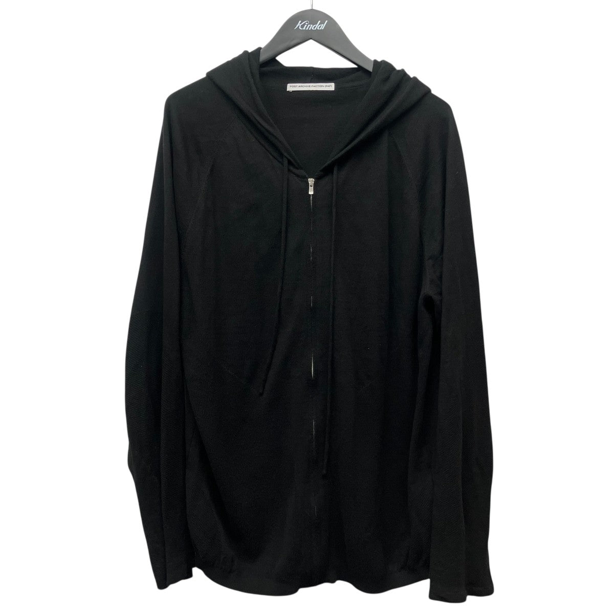 POST ARCHIVE FACTION (PAF) 8．0 KNIT HOODIE RIGHTニットZIP UPパーカー 古着・中古-1枚目のアイテム画像