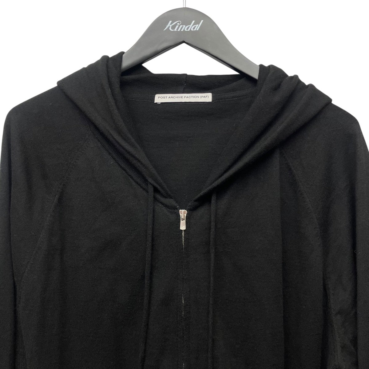 POST ARCHIVE FACTION (PAF) 8．0 KNIT HOODIE RIGHTニットZIP UPパーカー 古着・中古-3枚目のアイテム画像