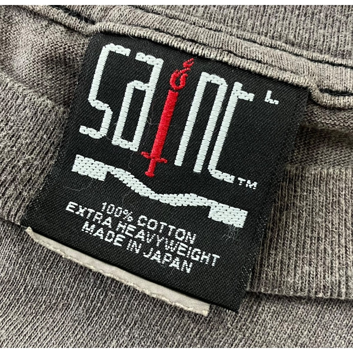 SAINT MICHAEL×WIND AND SEA 21AW「SS T-SHIRT」ヴィンテージ加工プリントTシャツ 古着・中古-5枚目のアイテム画像