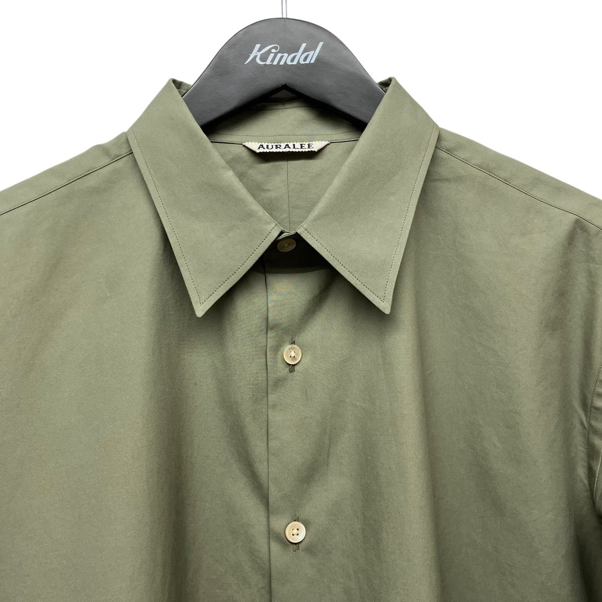 AURALEE 26SSWASHED FINX TWILL SLIM SHIRTツイルスリムシャツA26SS02TN 古着・中古-3枚目のアイテム画像