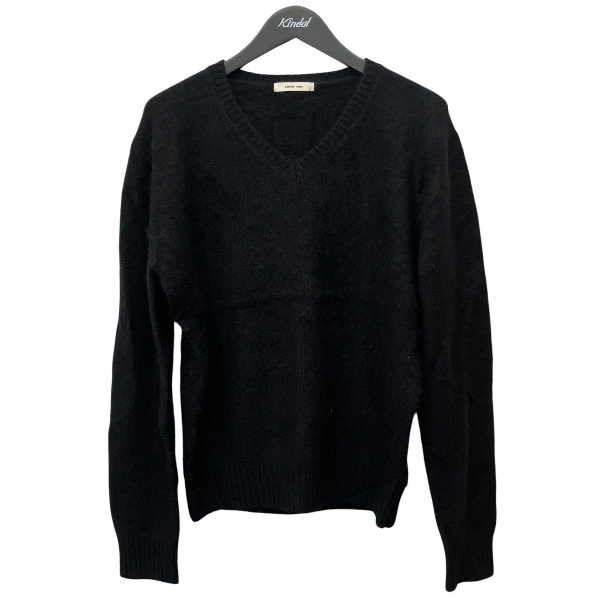 V Neck Black KnitVネックニット