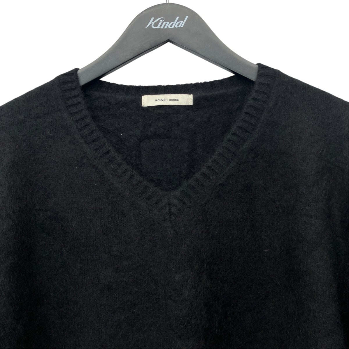 V Neck Black KnitVネックニット