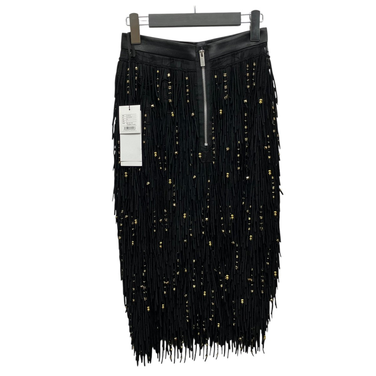 sacai スタッズフリンジスカート 古着・中古-2枚目のアイテム画像