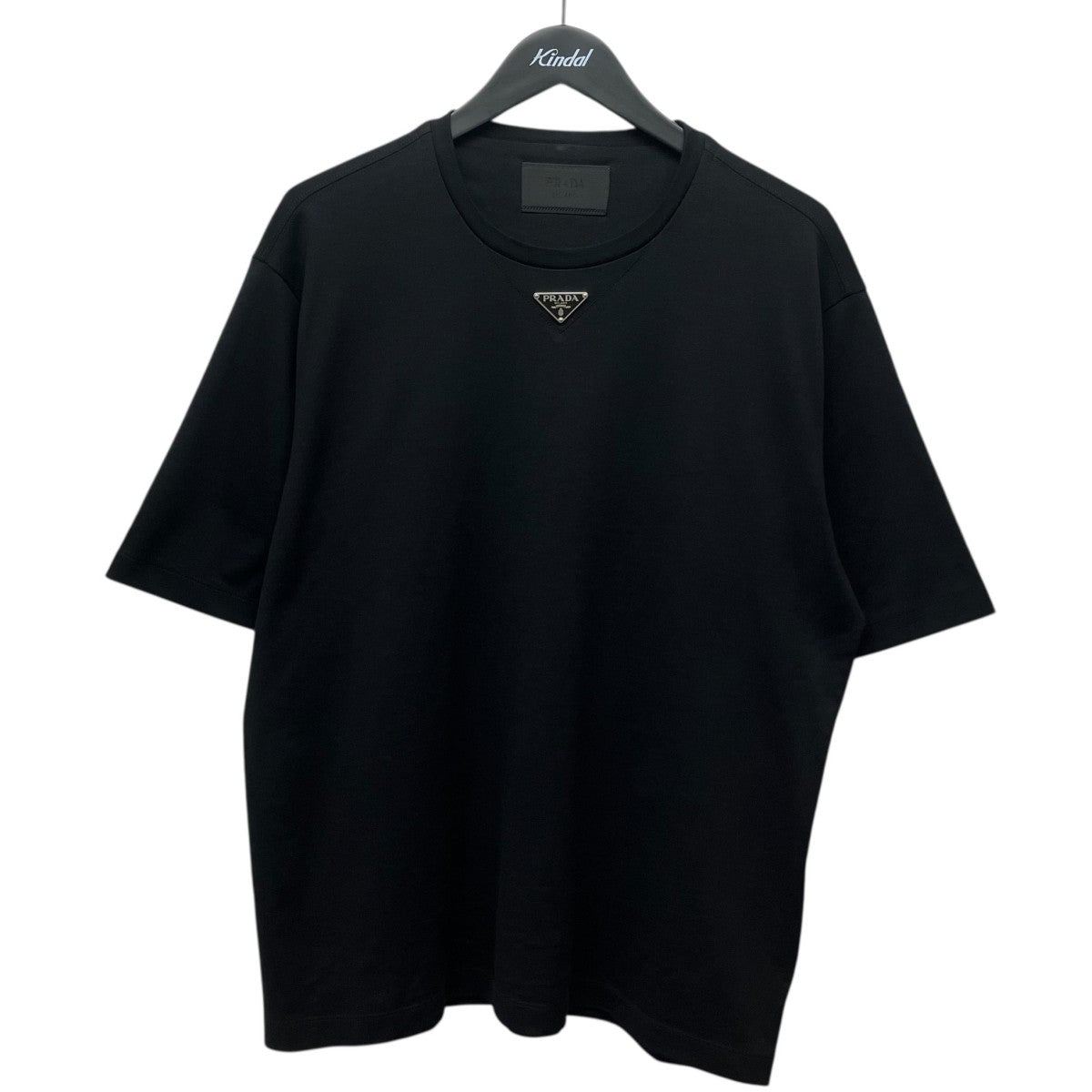 PRADA トライアングルロゴ コットン Tシャツ 古着・中古-1枚目のアイテム画像