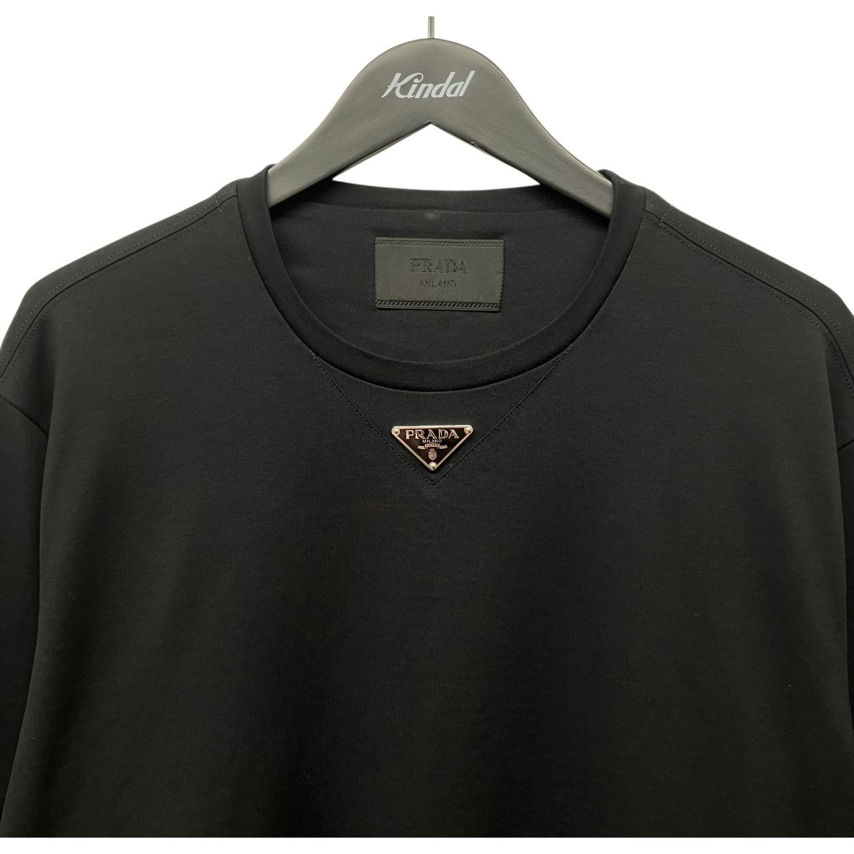 PRADA トライアングルロゴ コットン Tシャツ 古着・中古-3枚目のアイテム画像