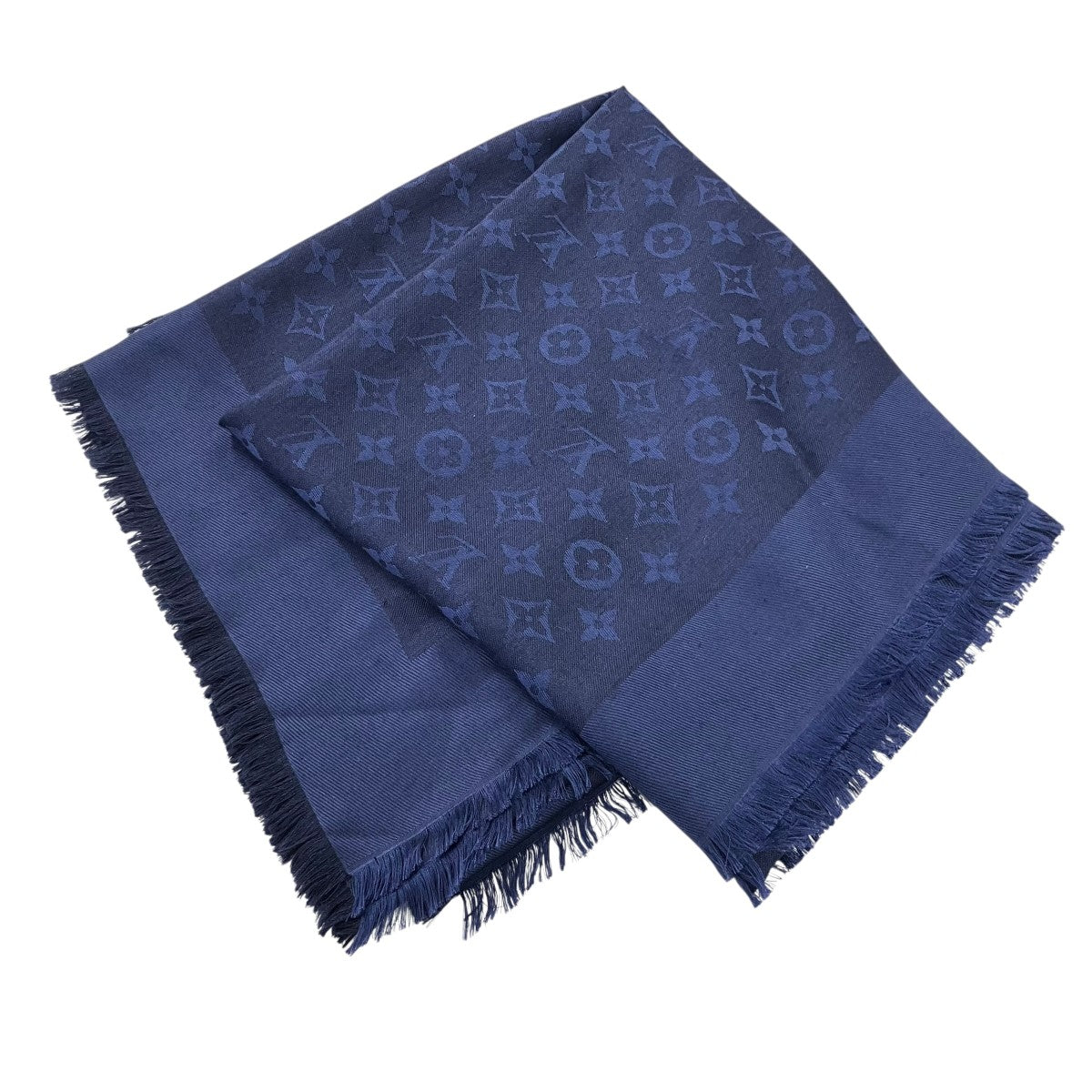 LOUIS VUITTON(ルイヴィトン) ショール・モノグラムスカーフ ネイビー