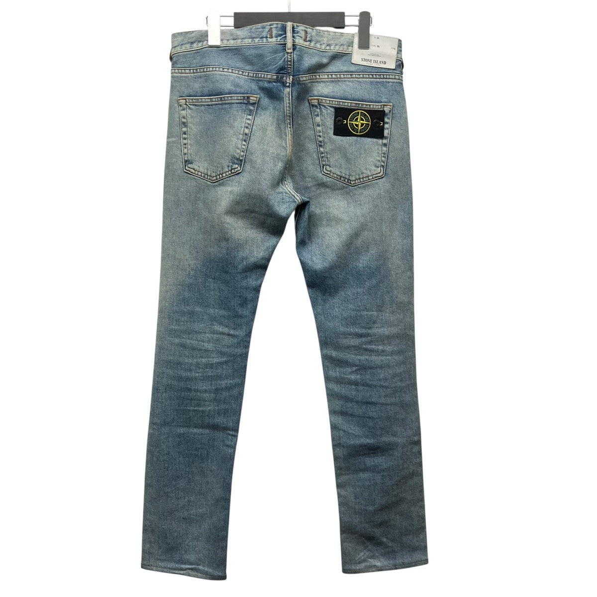 STONE ISLAND Slim Fit Light Wash Jeansスリムフィットウォッシュデニムパンツ6415J1BG5 古着・中古-2枚目のアイテム画像