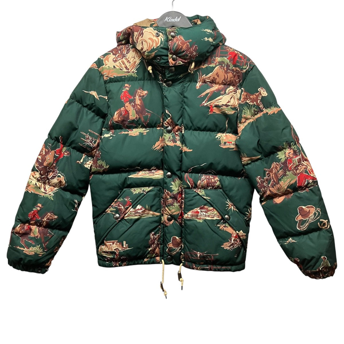POLO RALPH LAUREN 総柄フードダウンジャケット710716328001 古着・中古-1枚目のアイテム画像