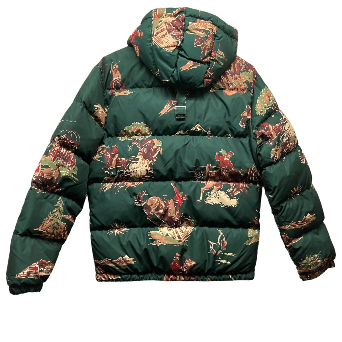 POLO RALPH LAUREN 総柄フードダウンジャケット710716328001 古着・中古-2枚目のアイテム画像